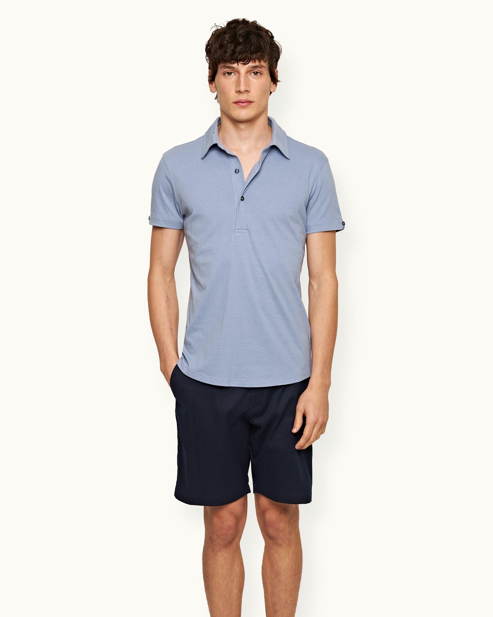 Men | Sebastian Silk Polo | Hush