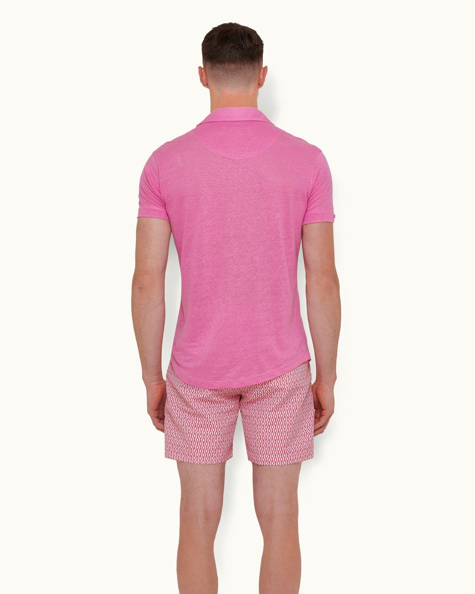 Candy Tailored Fit Linen Polo Shirt | Candy