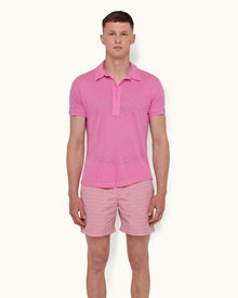 Candy Tailored Fit Linen Polo Shirt | Candy