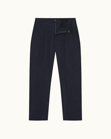 Night Iris Tailored Fit Stretch-Cotton Trousers | Night Iris