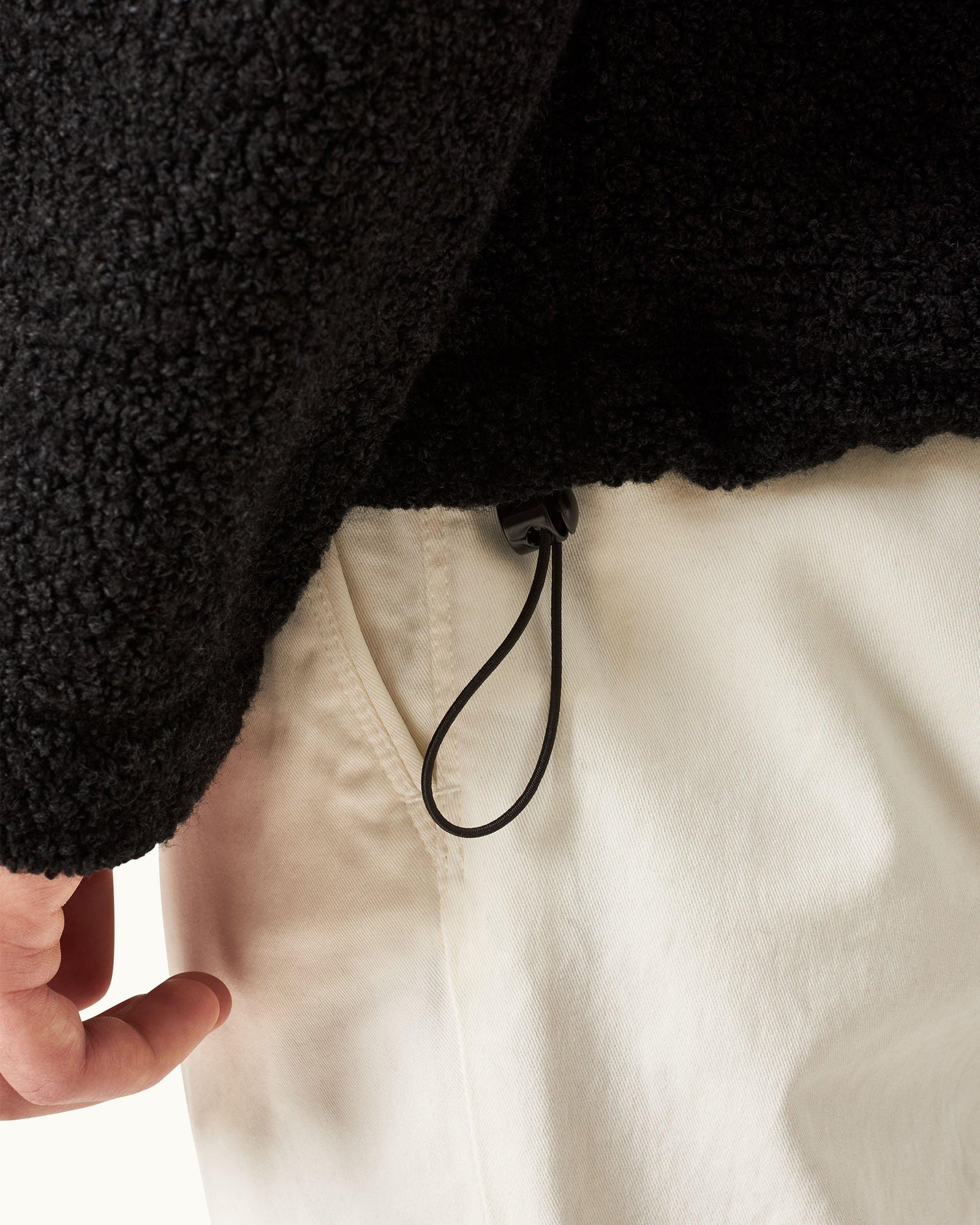 Senon Volcano Ash Grey Relaxed Fit Funnel Neck Sweatshirt | Volcano Ash Grey