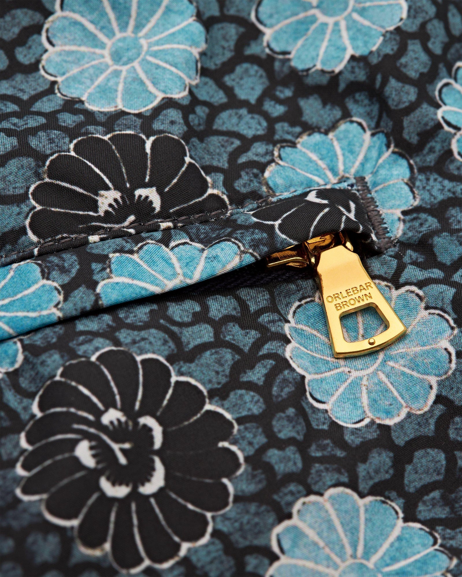 Setter Daisy Print Shorter-Length Swim Shorts In Springfield Blue | Springfield Blue