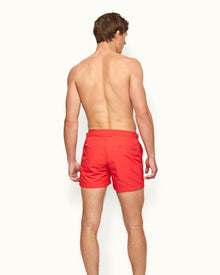 Setter Rescue Red Shorter-Length Swim Shorts | Rescue Red