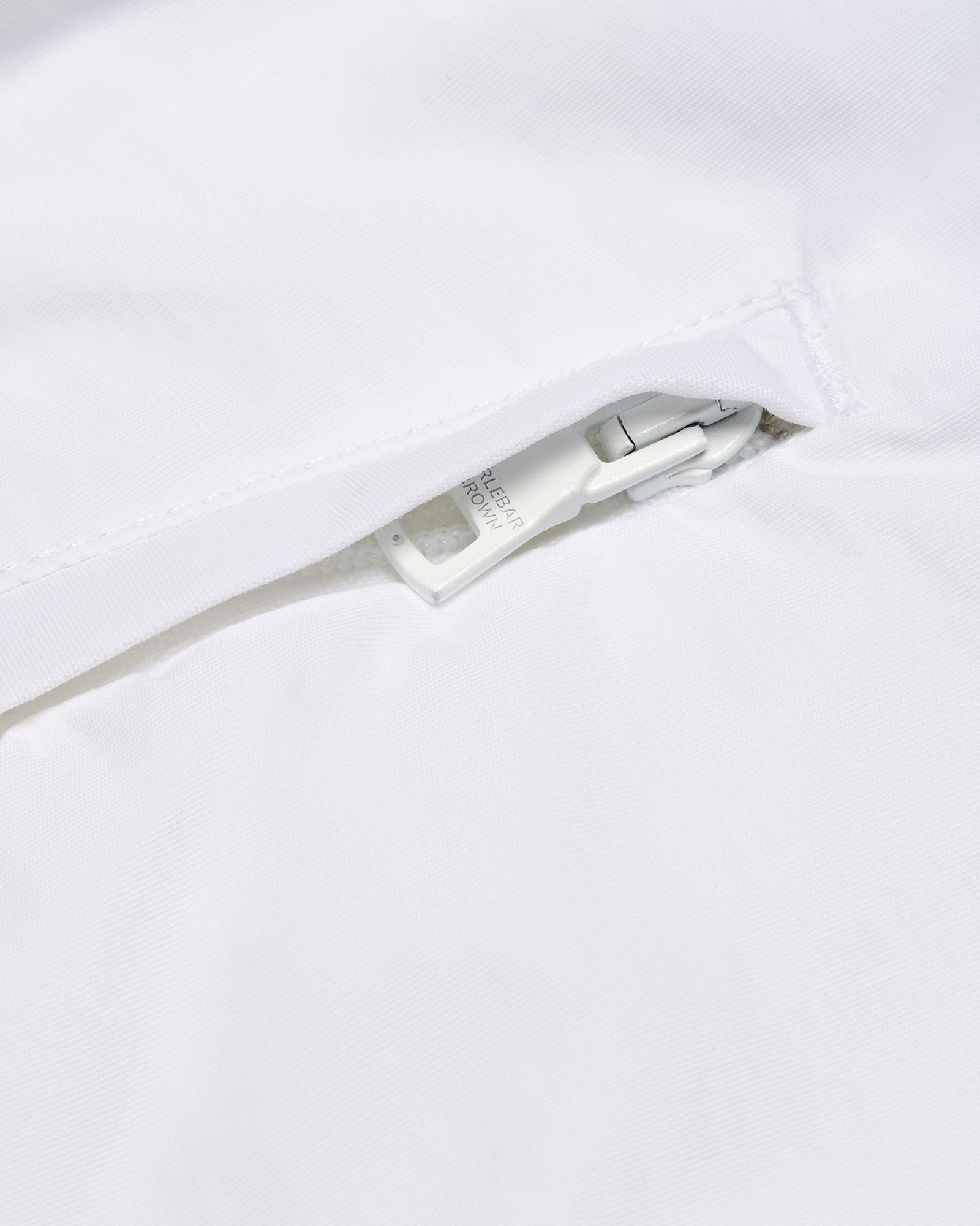 White Shorter-Length Tape Trim Swim Shorts | White