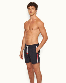 Standard Bonded Night Iris Mid-Length Bonded Drawcord Swim Shorts | Night Iris