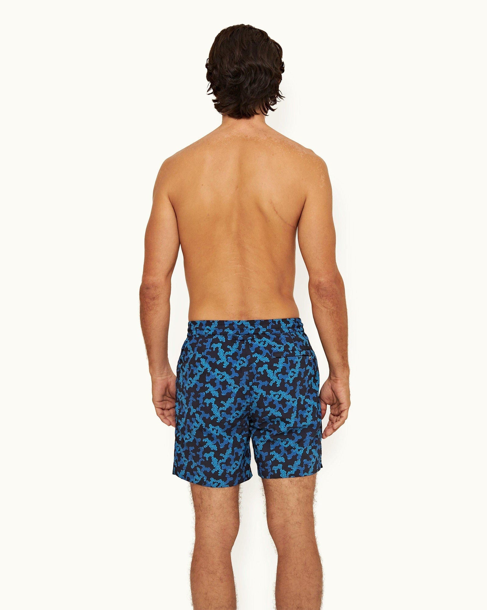 Dark Sapphire Current Drawcord Mid-Length Swim Shorts | Dark Sapphire