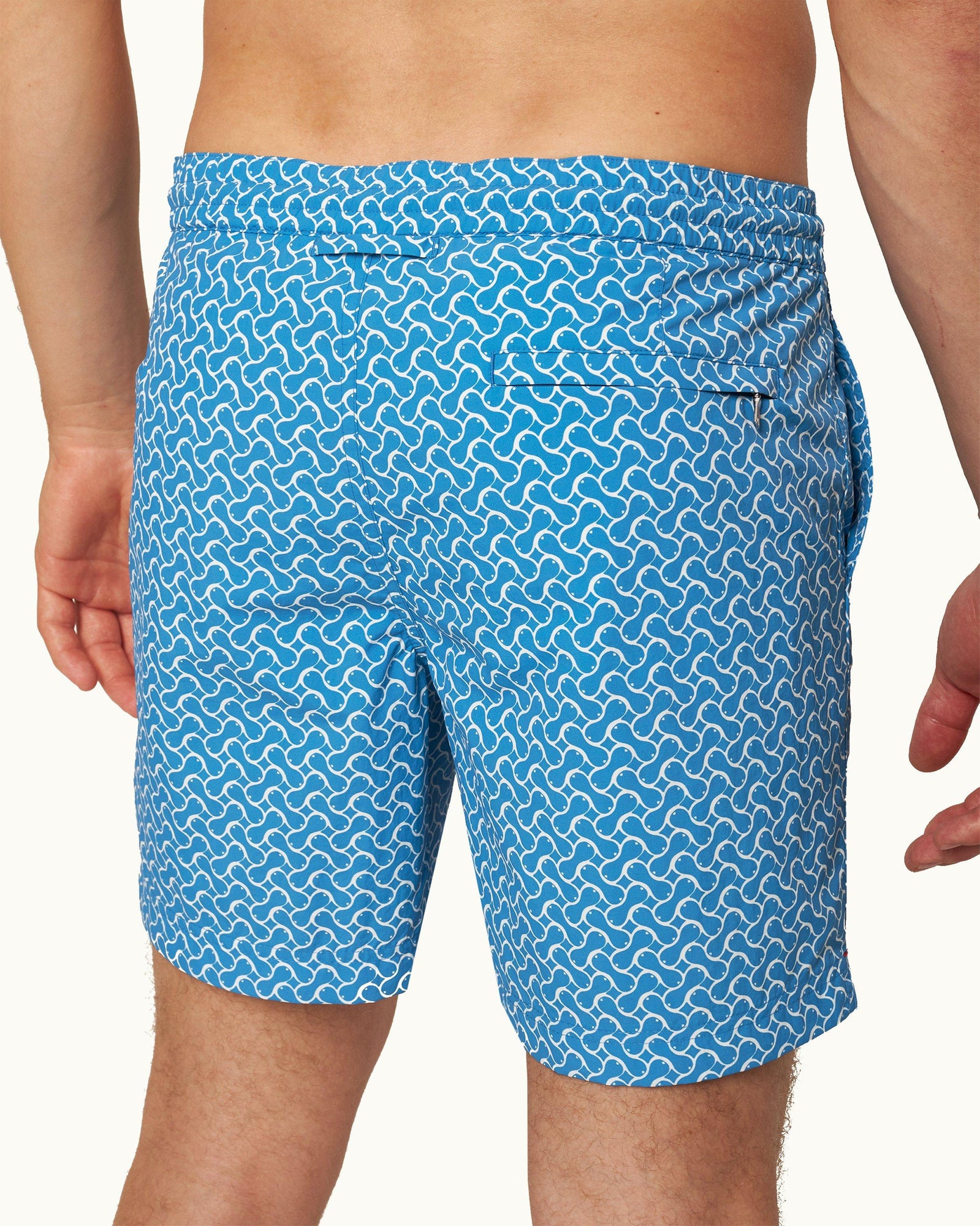 Standard Tidal Geometric Mid-Length Drawcord Swim Shorts | Tidal