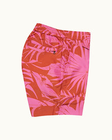 Candy Palmetto Print Mid-Length Drawcord Swim Shorts | Candy