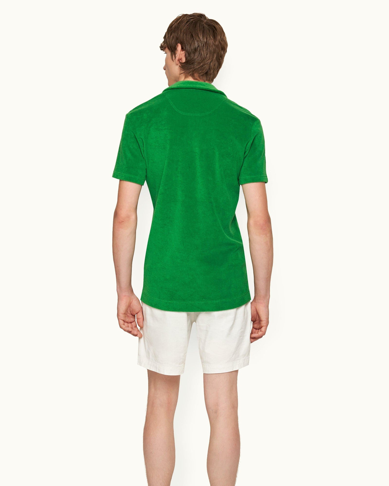 Coastal Garden Tailored Fit Organic Cotton Towelling Resort Polo Shirt | Coastal Garden