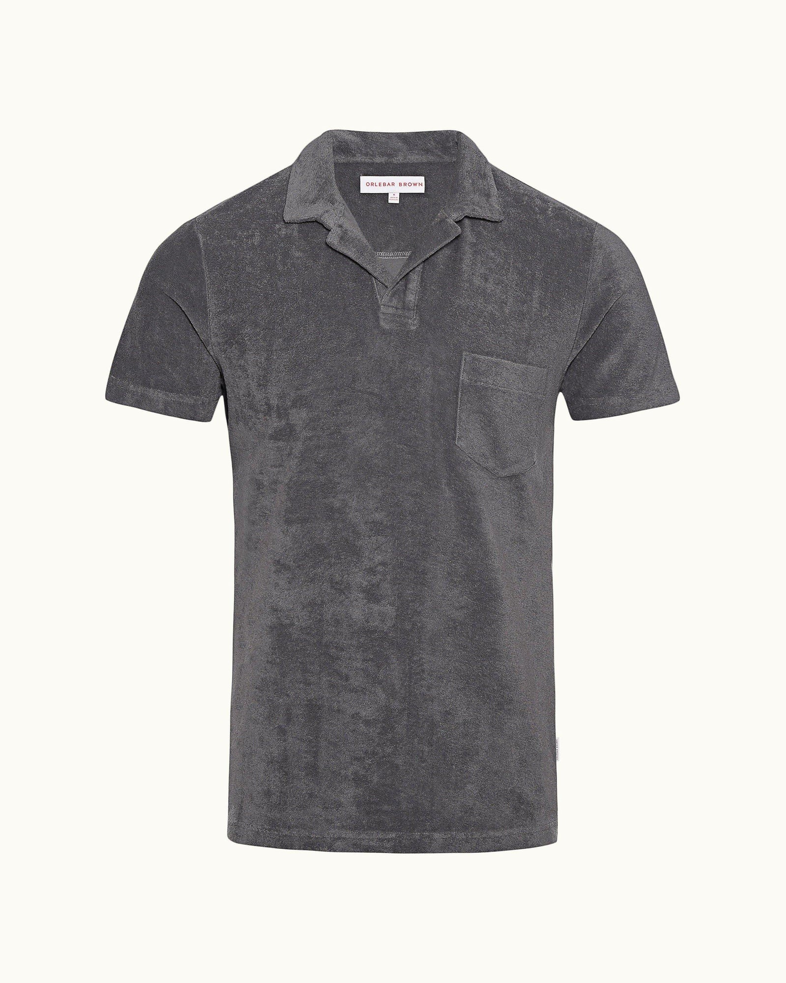 Terry Towelling Granite Towelling Resort Polo Shirt | Granite