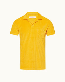 Mango Tailored Fit Organic Cotton Towelling Resort Polo Shirt | Mango