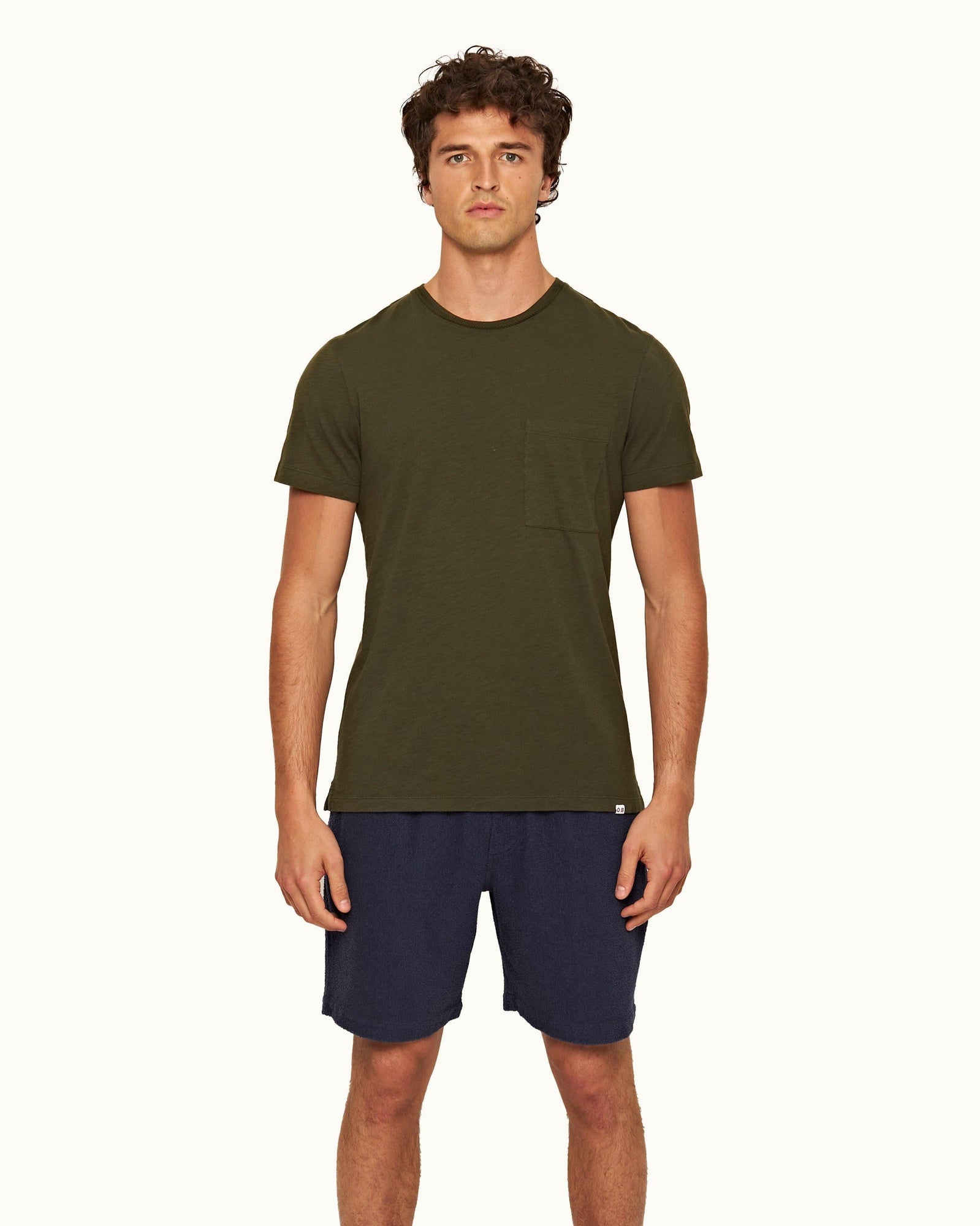 Lagoon Blue Classic Fit Towelling Drawcord Sweat Shorts | Lagoon Blue