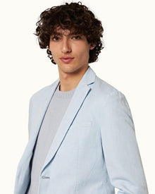 Ice Blue Two-Button Blazer | Ice Blue
