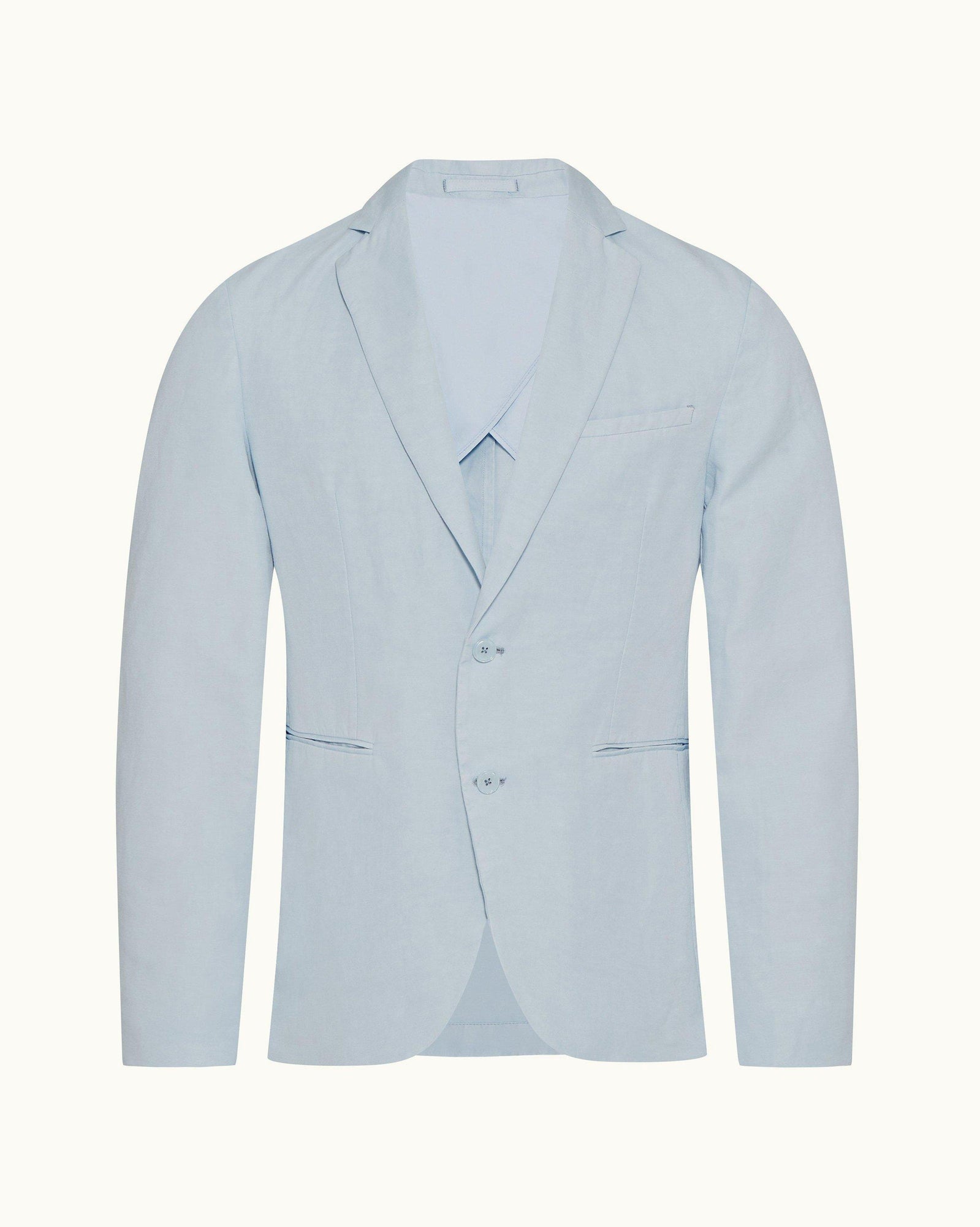 Ice Blue Two-Button Blazer | Ice Blue