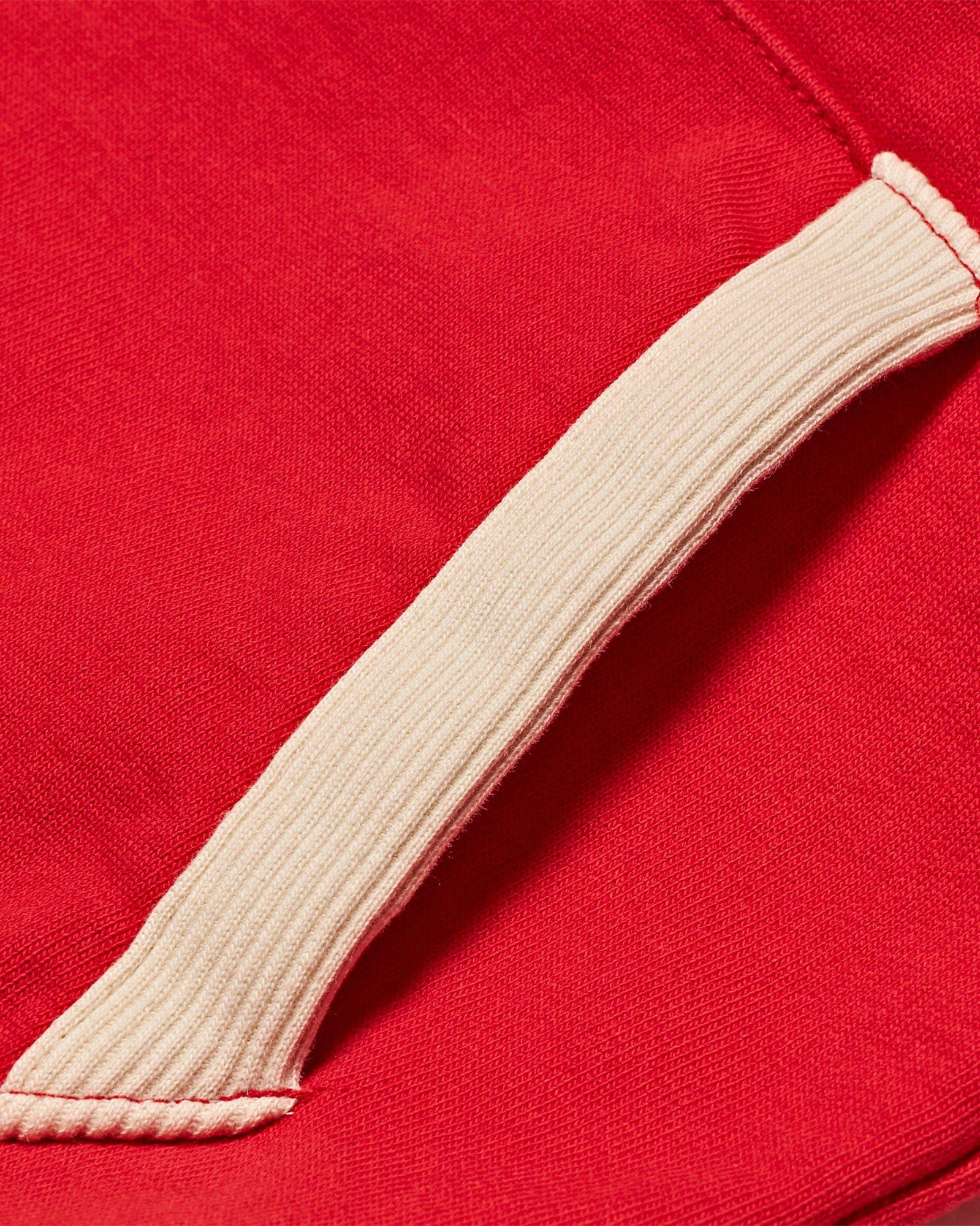 Kids | Vermillion Organic Cotton Tailored Fit Hooded Sweatshirt | Vermillion