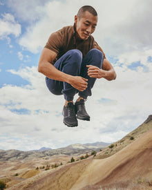 Night Iris Relaxed Fit Poplin Trousers | Night Iris