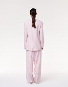 Another Tomorrow Oversized Blazer in Pale Pink – Wool Women's Jacket