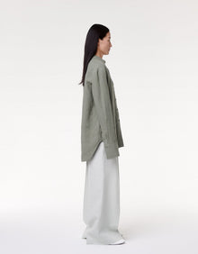 Another Tomorrow Linen Oversized Men's Shirt in Fern – Linen