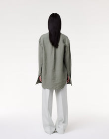 Another Tomorrow Linen Oversized Men's Shirt in Fern – Linen