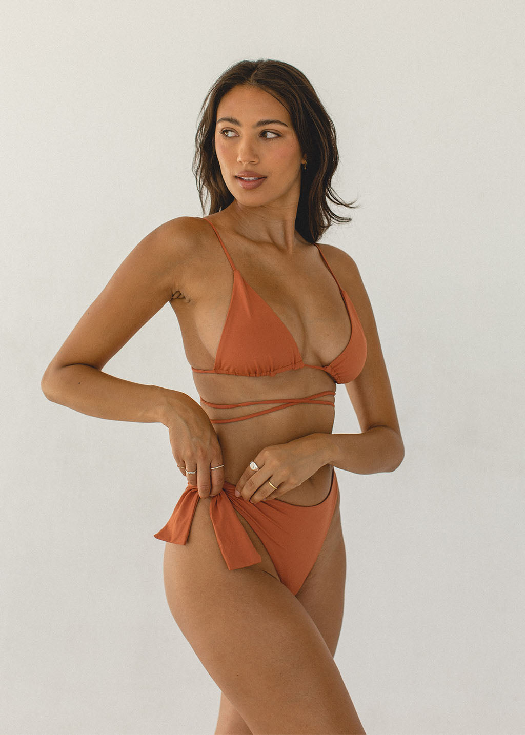 OAHU BOTTOM - CANYON - TAN + LINES by Sivan Ayla