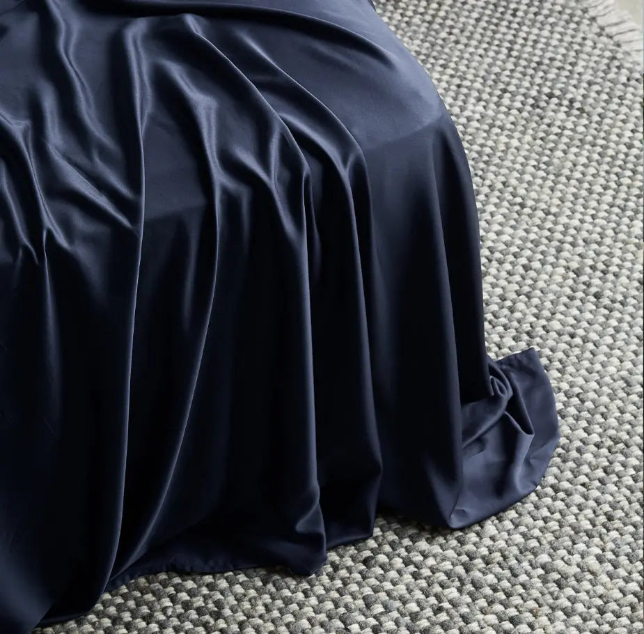 Signature Bamboo Flat Sheet, King/Cal King | Ocean Blue