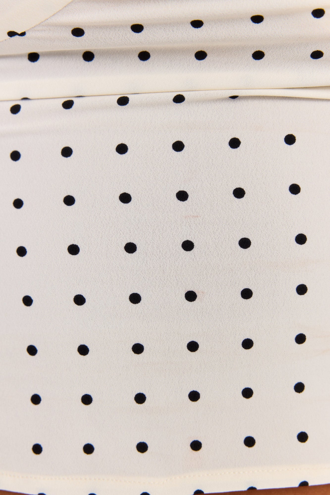 Lottie Midi Skirt | White Polkadot