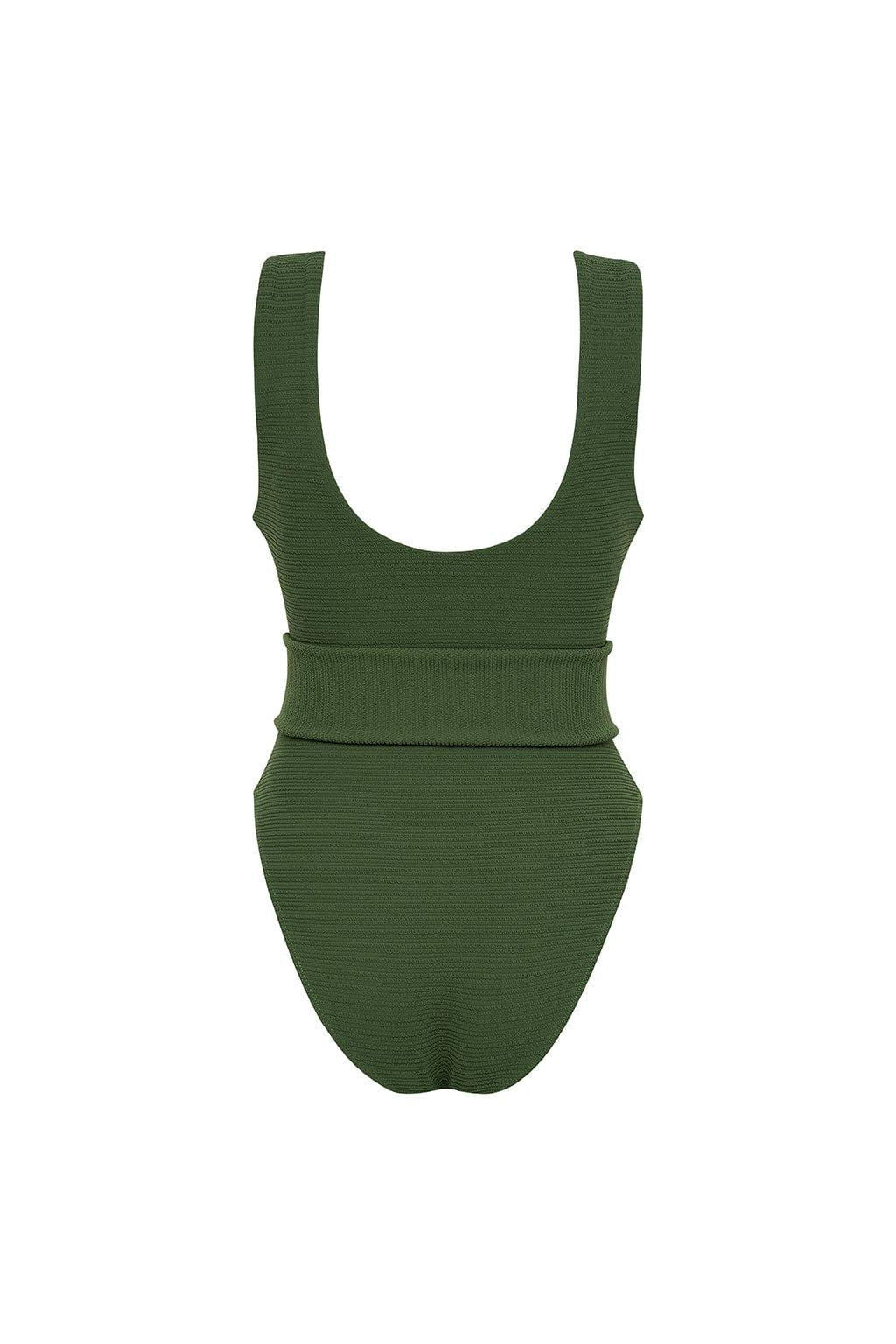 Kim One Piece | Olive Micro Scrunch