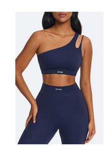 One-Shoulder Strap Top | Navy Blue