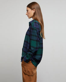 Womens | Flannel Oversized Shirt | Hunter-Multi-Modern-Graham