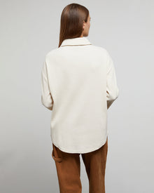 Womens | Button Down Waffle Shirt | Swan