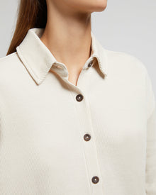Womens | Button Down Waffle Shirt | Swan