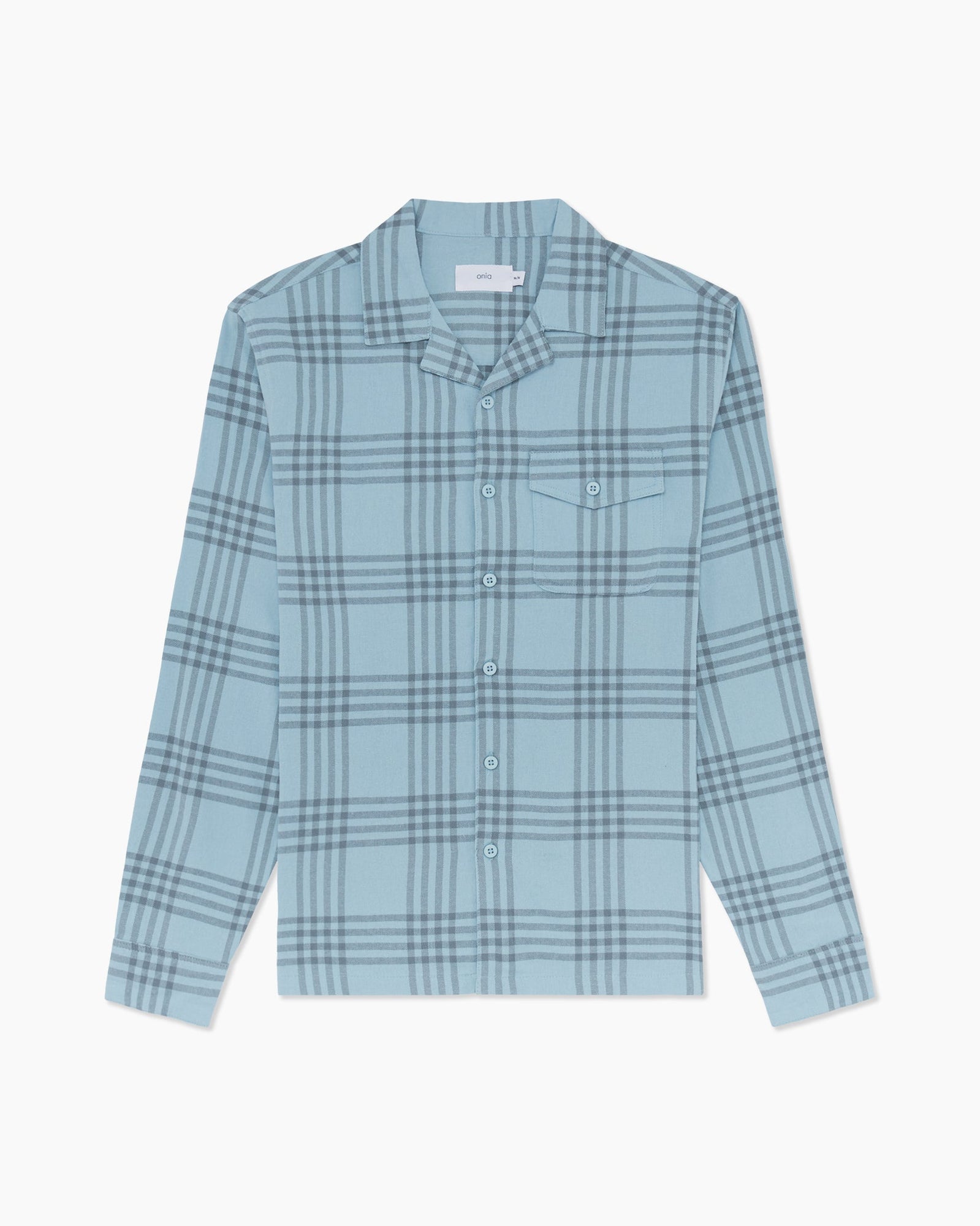 Mens | Flannel Convertible Shirt | Hazy-Cloud-Multi-Pane-Plaid