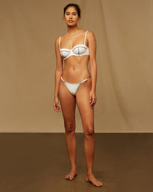 Womens | Flora Bikini Top | White