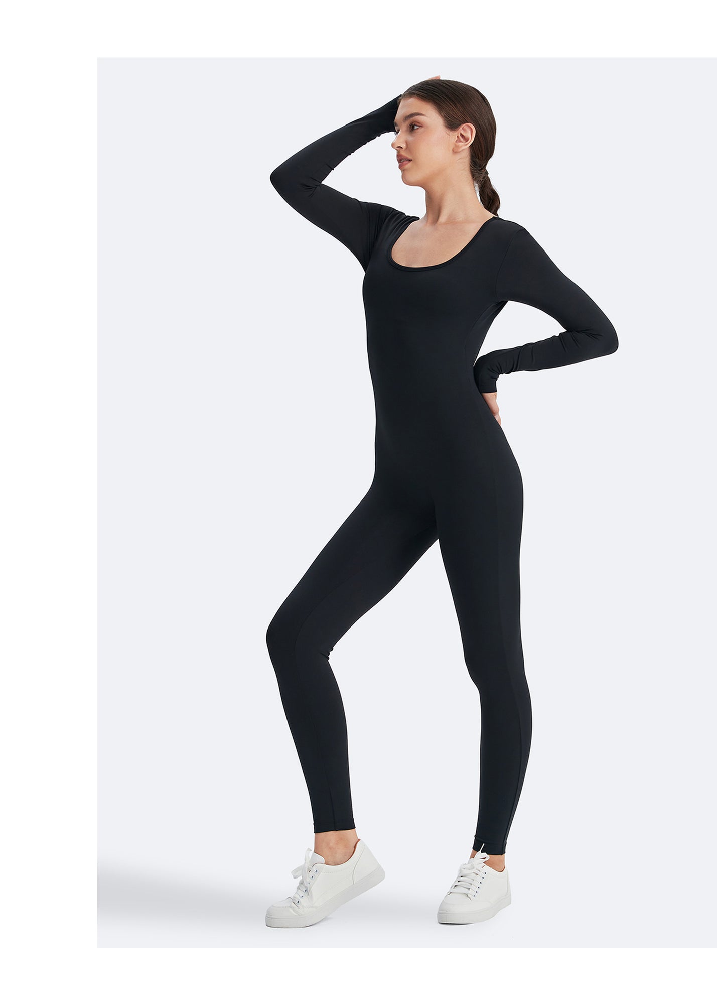 Open Back Jumpsuit | Inky Black