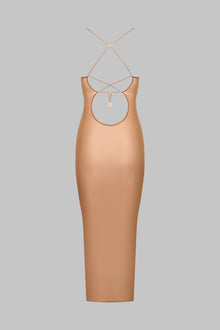 Midi Open Back Dress - French Kiss Light