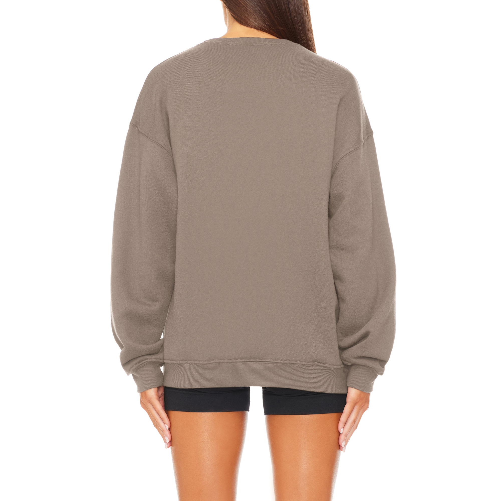 Oversized Crewneck Sweatshirt | Clay