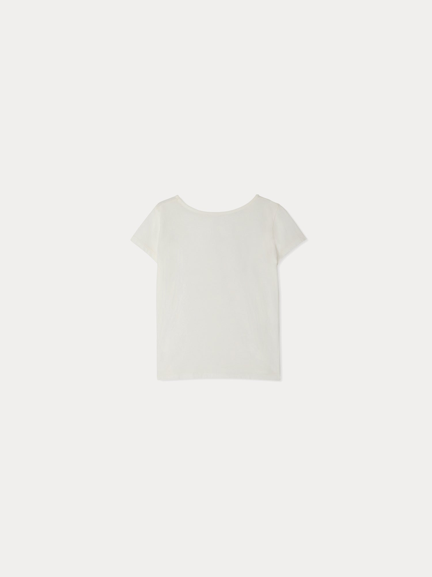 Girl | Alcala Cherry Basket Pattern T Shirt | White Milk