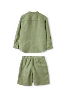 Two-Piece Set in Linen | Salvia