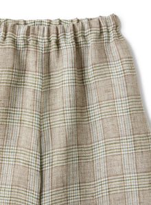 Capri Pants in A Glen-Check Pattern | Noce