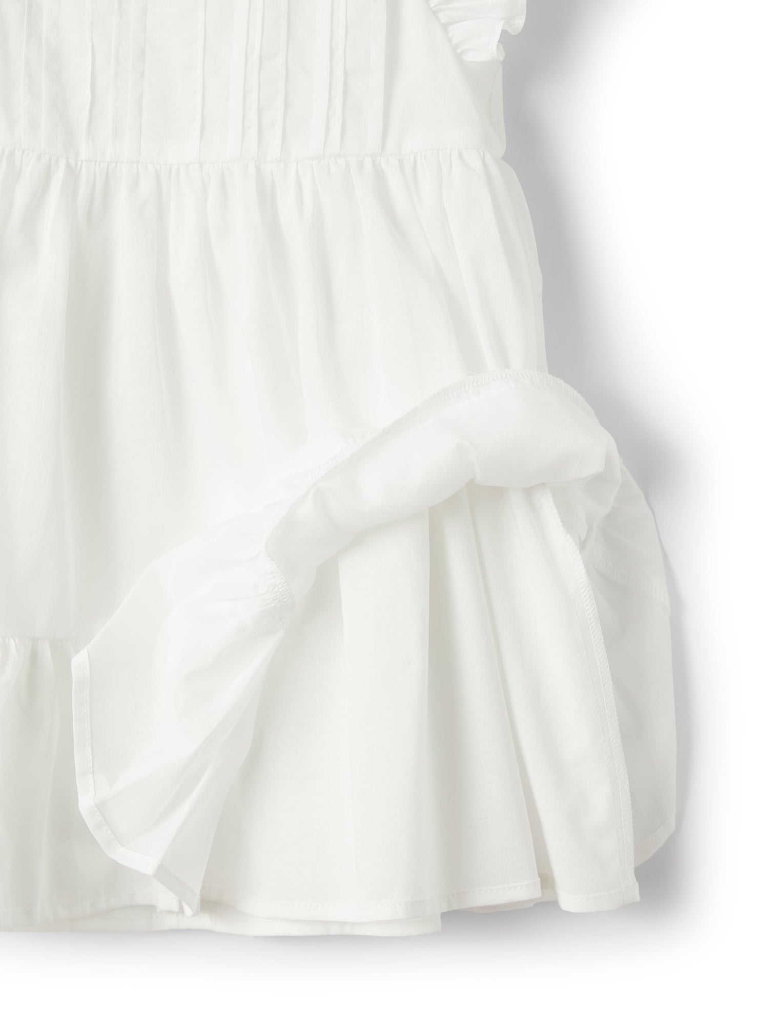 Dress in Cotton Voile with Bloomers | White
