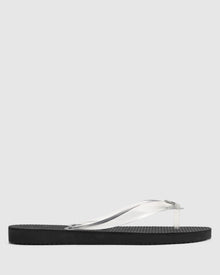Womens | Pampelonne Thong | Clear/Black