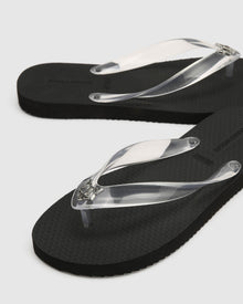 Womens | Pampelonne Thong | Clear/Black