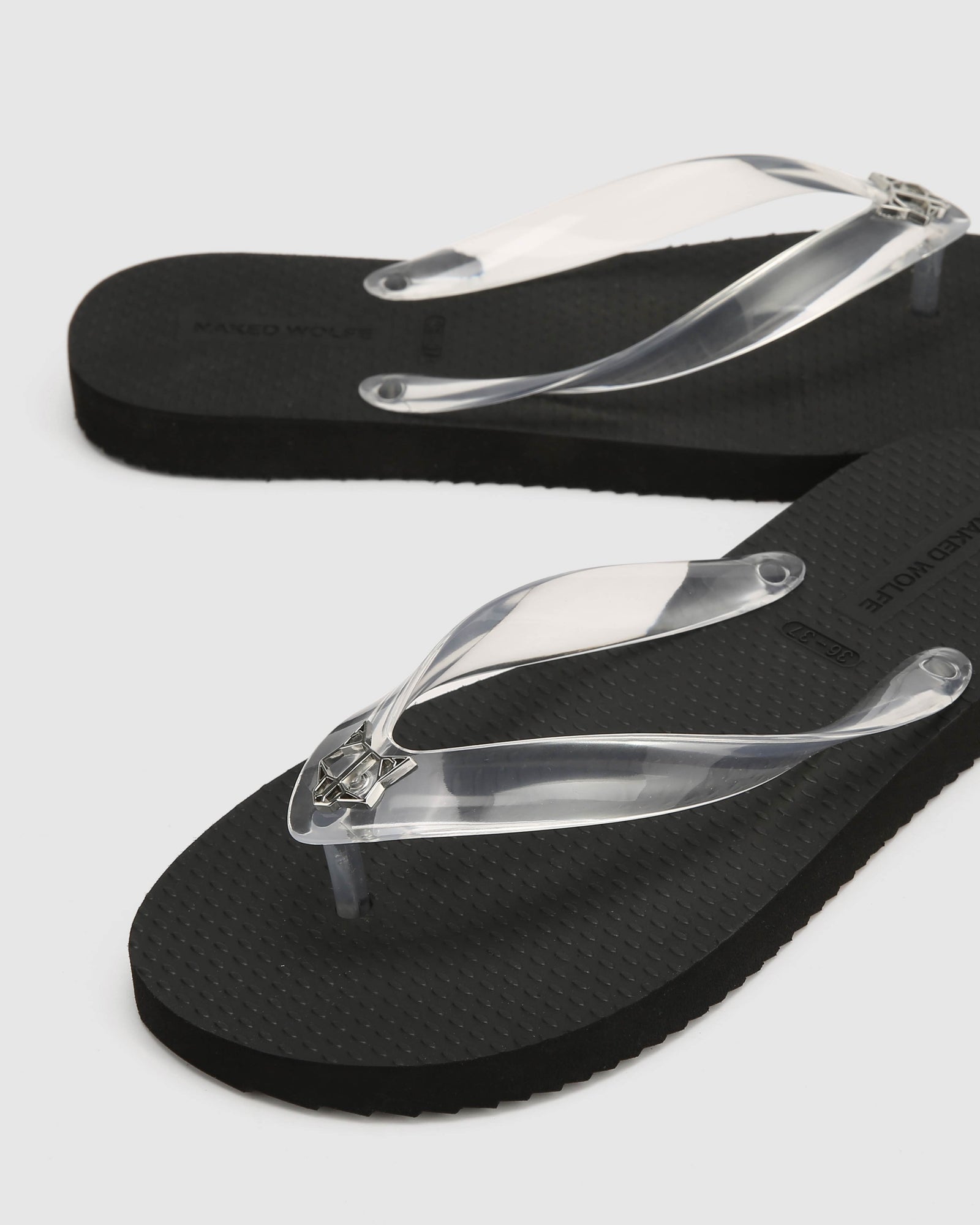 Womens | Pampelonne Thong | Clear/Black