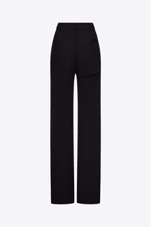 Asymmetric Slit Trouser | Black