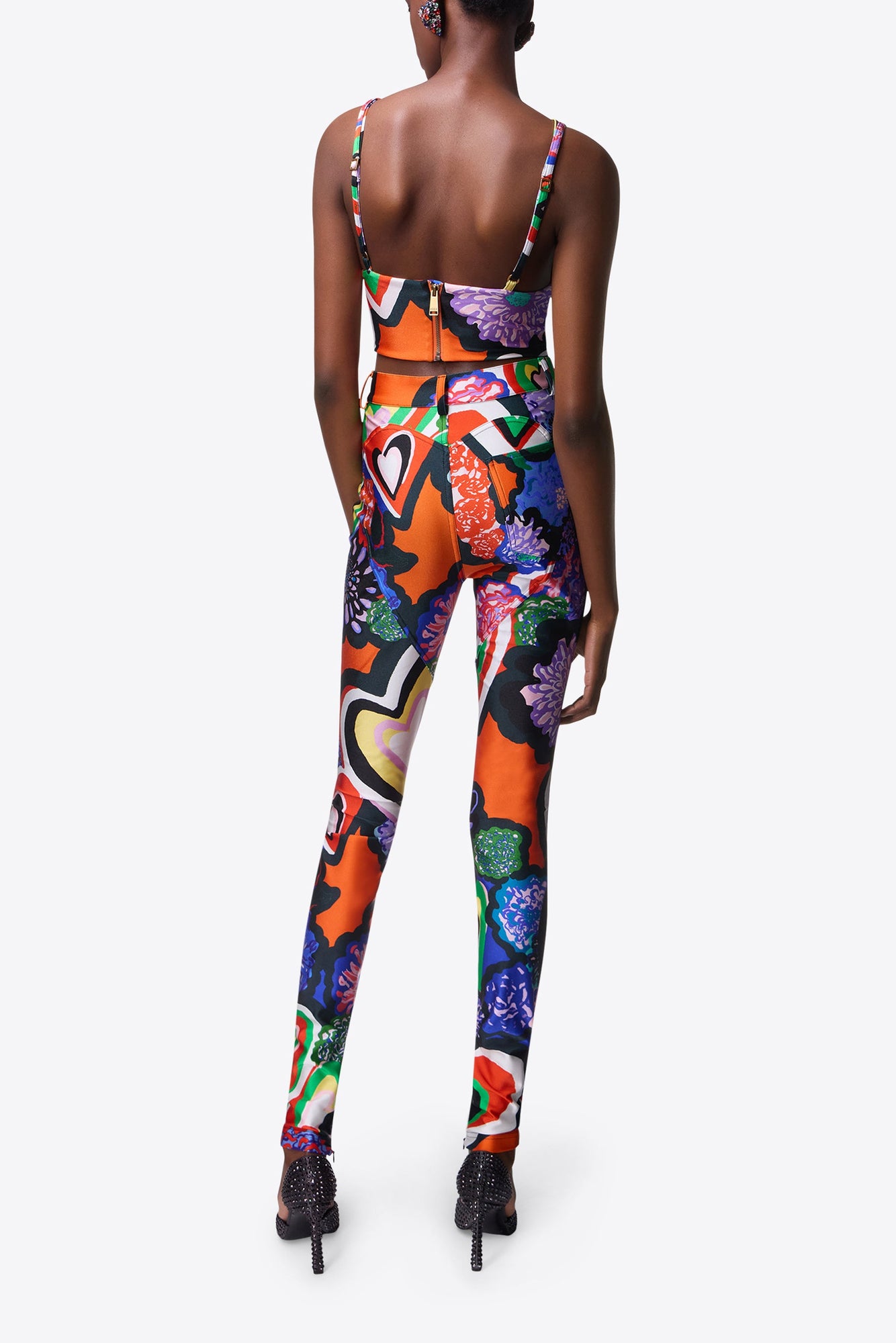 Heart Printed Legging | Multi