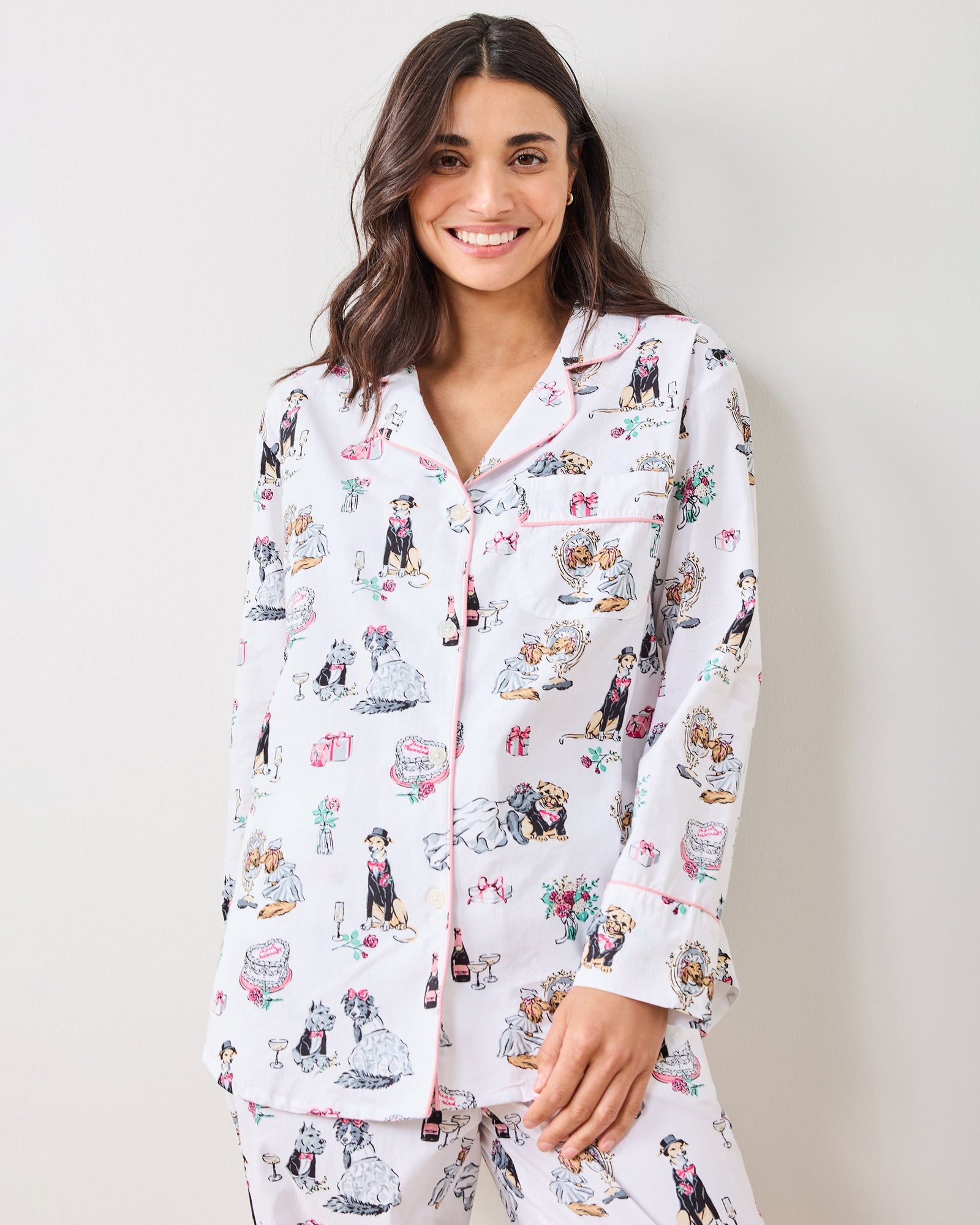 Fur Ever Yours - Long PJ Set - Cloud - Printfresh