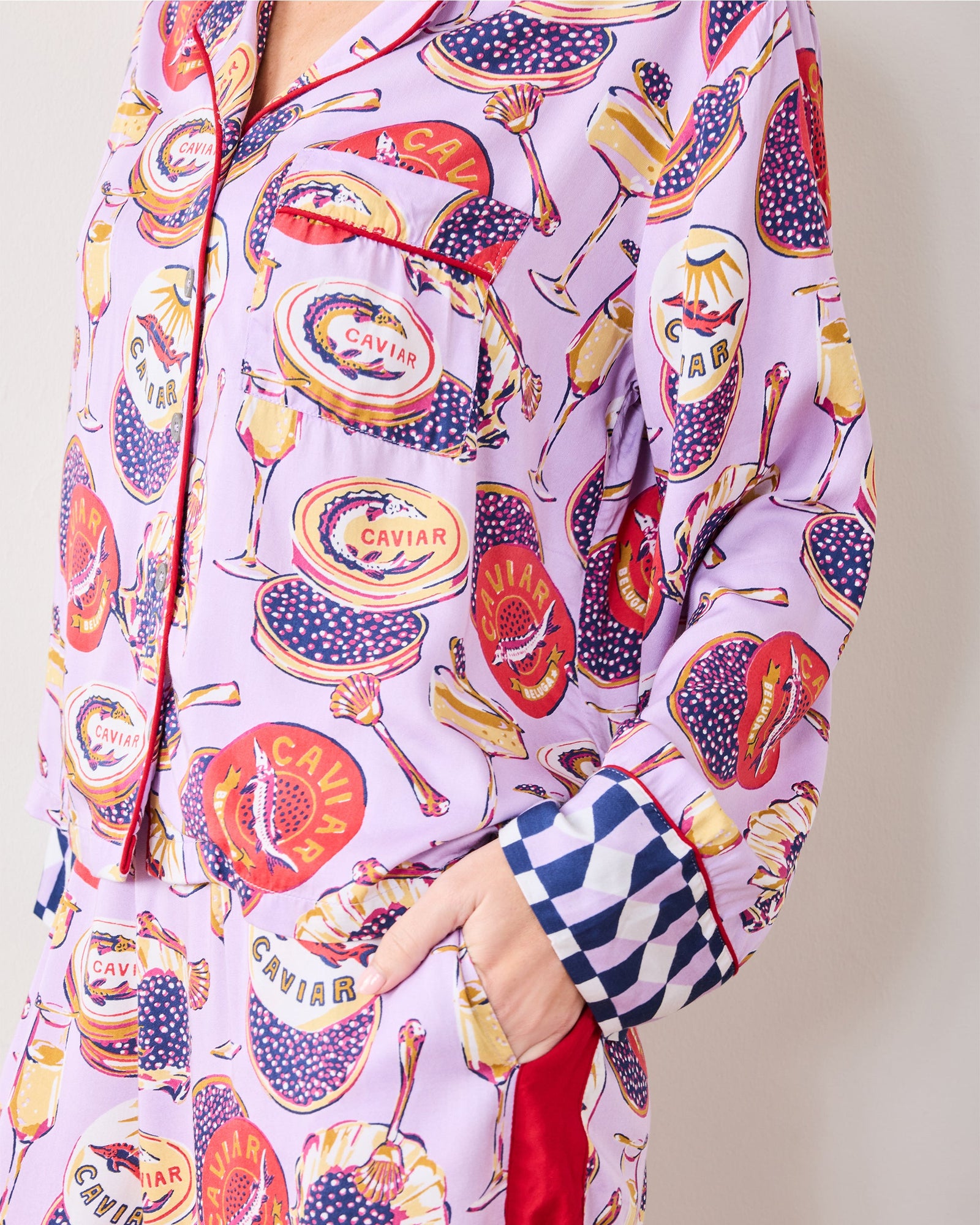 OLD FIT Champagne & Caviar - Eco Satin Rittenhouse Set - Lavender Spritz - Printfresh