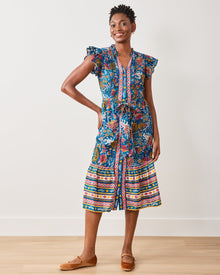 Tibetan Tigress - Helen Dress - Blue Ridge - Printfresh