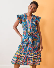 Tibetan Tigress - Helen Dress - Blue Ridge - Printfresh