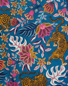 Tibetan Tigress - La Grange Dress - Blue Ridge - Printfresh